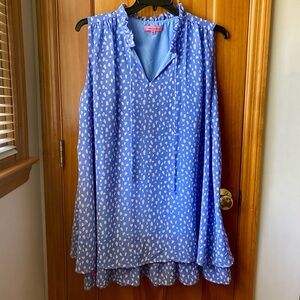 Simply Southern blue white XL dress/tunic top